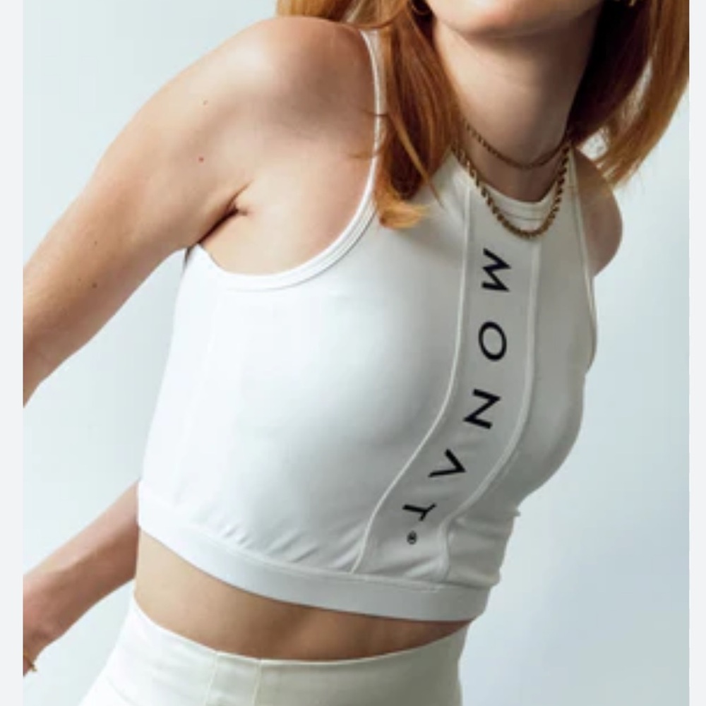 Monat Gear Logo Crop Tight Tank Size S